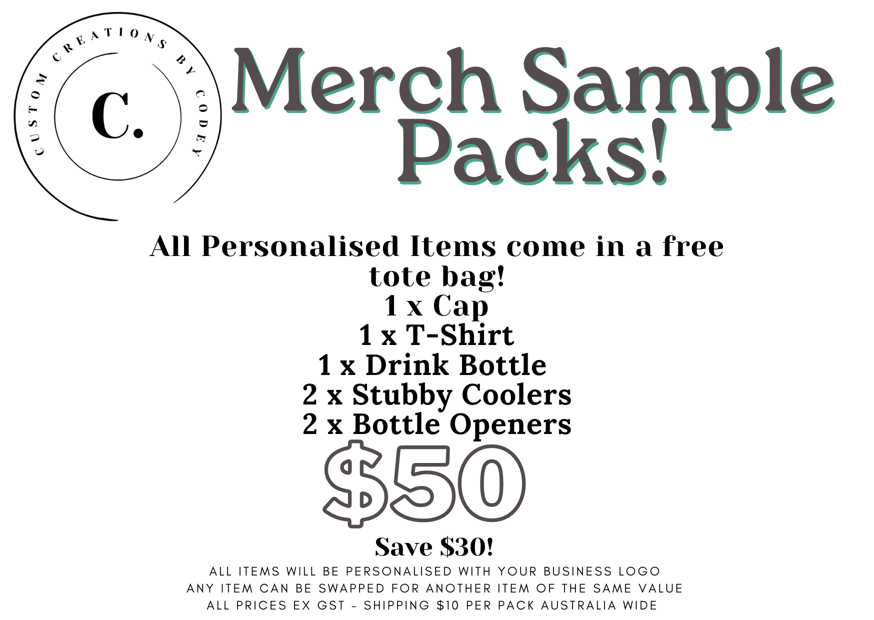 Merchandise Sample Pack