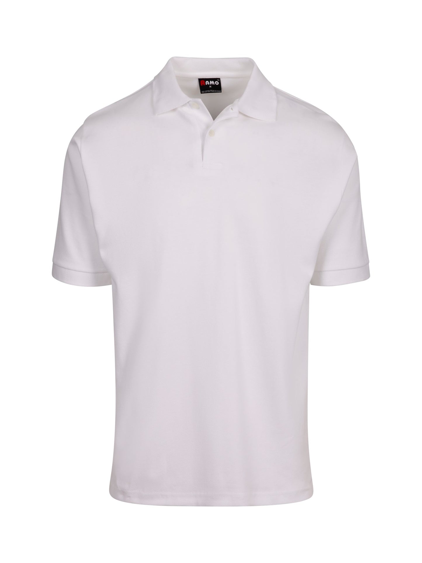 Men's 100% Cotton Polo - Front Left Chest Logo